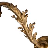 Single Arts & Crafts brass wall light with stylised leaf detail, c.1905 - Thumbnail 11