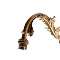 Single Arts & Crafts brass wall light with stylised leaf detail, c.1905 - Thumbnail 14