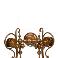 A Long Set of Six Arts & Crafts Brass Two-Arm Wall Sconces - Thumbnail 14