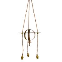 An Arts & Crafts Orb Ceiling Light with a Sphere Shaped Central Body - Thumbnail 4