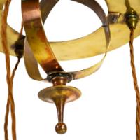 An Arts & Crafts Orb Ceiling Light with a Sphere Shaped Central Body - Thumbnail 5