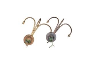 A Pair of Three Branch Brass Wall Lights - Thumbnail 16