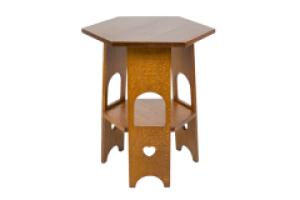 Liberty & Co., a Scarce Pair of Well Designed Arts & Crafts Oak Side Tables with Plank Sides - Thumbnail 2