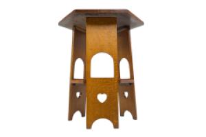 Liberty & Co., a Scarce Pair of Well Designed Arts & Crafts Oak Side Tables with Plank Sides - Thumbnail 3