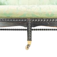 Philip Webb for Morris & Co., Aesthetic Movement Ebonised Bobbin Turned Settee - Thumbnail 15
