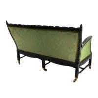 Philip Webb for Morris & Co., Aesthetic Movement Ebonised Bobbin Turned Settee - Thumbnail 17