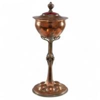 C. R. Ashbee. Made by the Guild of Handicraft. Arts & Crafts Copper Chalice - Thumbnail 1