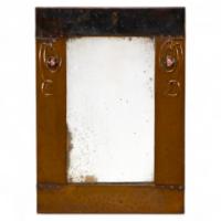 Liberty & Co., an Arts & Crafts Copper Mirror with Floral Details - Thumbnail 1