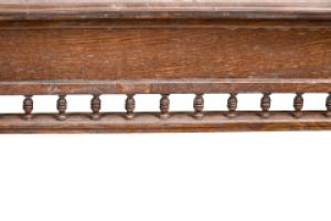 Alfred Waterhouse, Style of. A Gothic Revival Oak Partners Desk with Two Drawers Each Side - Thumbnail 16