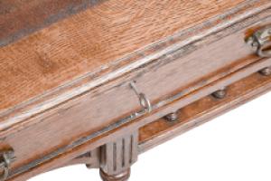 Alfred Waterhouse, Style of. A Gothic Revival Oak Partners Desk with Two Drawers Each Side - Thumbnail 11