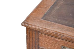 Alfred Waterhouse, Style of. A Gothic Revival Oak Partners Desk with Two Drawers Each Side - Thumbnail 6
