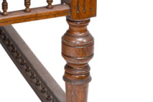Alfred Waterhouse, Style of. A Gothic Revival Oak Partners Desk with Two Drawers Each Side - Thumbnail 22