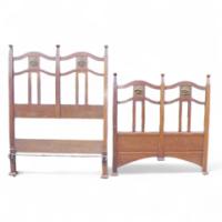 Shapland and Petter. an Arts and Crafts Mahogany 3' Single Bed - Thumbnail 1