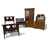 Maple & Co., an Arts & Crafts Oak Bedroom Suite