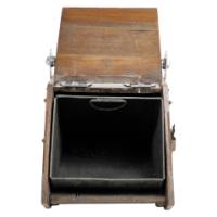 Dr. C. Dresser Attributed, Aesthetic Movement Walnut Coal Scuttle with Stylized Mounts - Thumbnail 10