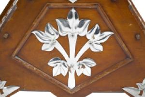 Dr. C. Dresser Attributed, Aesthetic Movement Walnut Coal Scuttle with Stylised Mounts - Thumbnail 23