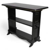 Dr. C. Dresser, Style of. Aesthetic Movement Carved, Gilded & Ebonised Side Table