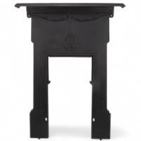 Arts & Crafts/Art Nouveau Cast Iron Fireplace with Stylised Floral Details
