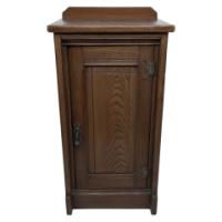 Lamb of Manchester. A Gothic Revival Bedside Cabinet with Carved Floral Details