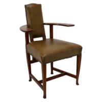 George Walton. Arts & Crafts Glasgow School Oak 'Abingdon' Armchair - Thumbnail 1