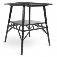 Jas Shoolbred, Aesthetic Movement Ebonised Side Table with Turned Supports