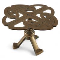Margaret Gilmour Attributed, a Good Glasgow School Brass Trivet with Celtic Details