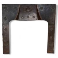 1117_large-arts-and-crafts-copper-fire-insert-with-a-lion-in-a-shield-crest