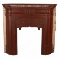 Rare Thomas Elsley Fireplace with Stylised Floral Details to the Centre