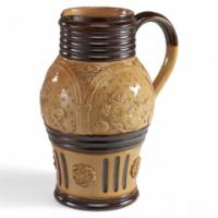 1177_royal-doulton-lambeth-gothic-revival-a-comical-jug-with-scenes-of-a-drunk-monk