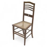 Shapland & Petter, Arts & Crafts Inlaid Oak Side Chair with Pierced Heart