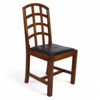Ambrose Heal for Heal's. An Arts & Crafts Oak Lattice Back Desk Chair - Thumbnail 1