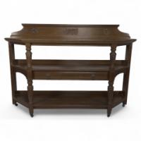 Lamb of Manchester. Alfred Waterhouse Attributed, Aesthetic Movement Oak Etagere