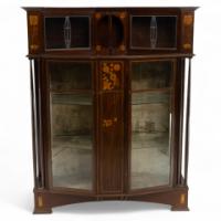 863_arts-crafts-mahogany-inlaid-display-cabinet-by-e-goodall-863