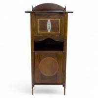 G. M. Ellwood. J. S. Henry & J M King Attributed, an Arts & Crafts Mahogany Music Cabinet