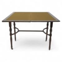 H. Batley Attributed, Collinson & Lock, an Anglo-Japanese Fold Over Card Table