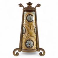 Stoneware & Brass Table Lamp by Edith Lupton