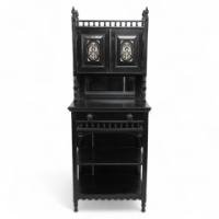 An Ebonised Single Drawer Cabinet