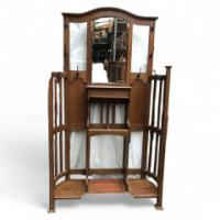 3077_a-stylish-glasgow-school-oak-hallstand-with-curved-and-slatted-sides