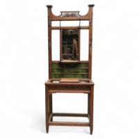 Arts & Crafts Oak Hallstand - Thumbnail 1