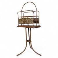Townshends Birmingham Brassfounders, Arts & Crafts Revolving Tripod Magazine Rack