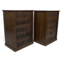 4003_a-pair-of-small-aesthetic-movement-oak-sets-of-drawers