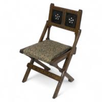 Bruce Talbert for Gillow & Co., Gothic Revival Scissor-Style Side Chair