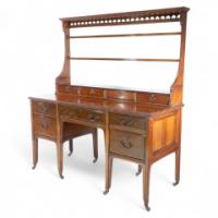 Morris & Co. Attributed, a Subtle Anglo-Japanese Walnut Sideboard Dresser - Thumbnail 1