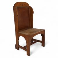 E. G. Punnett Attributed, probably Made by William Birch. An Oak Wing Back Chair