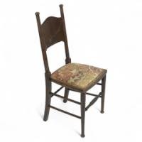 William Birch. Arts & Crafts Oak Upholstered Chair - Thumbnail 1