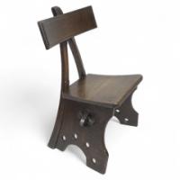 E. W. Pugin. Gothic Revival Oak Chair Designed for Granville Hotel in Ramsgate - Thumbnail 1