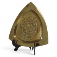 Margaret Gilmour. Arts & Crafts Glasgow School Brass Celtic Interlaced Pin Tray - Thumbnail 1