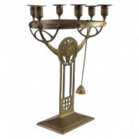 WMF Attributed, Art Nouveau Candelabra with Six Sconces