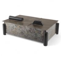 Georg Nilsson by Gero, Zeist. Art Deco Silver Plated Jewellery Box with Two Compartments - Thumbnail 1