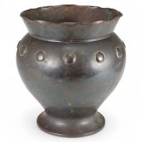 Dr. C. Dresser for Benham & Froud. Arts & Crafts Copper Plant Pot - Thumbnail 1